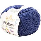 DMC Natura Just Cotton Garn Unicolor 53 Blå