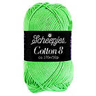 Scheepjes Cotton 8 Garn Unicolor 517 Grön
