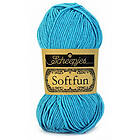 Scheepjes Softfun Garn Unicolor 2511 Turkosblå