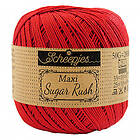 Scheepjes Maxi Sugar Rush Garn Unicolor 115 Hot Red