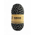 Navia Strumpgarn 515 Svart Melerat