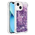 Glitter Bling TPU Case iPhone 14 Lila