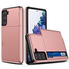 Skal Med Kortfack Samsung Galaxy S21 Rose Guld