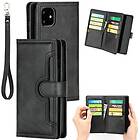 Plånboksfodral Läder Multi-Slot iPhone 11 Svart