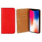 Plånboksfodral iPhone SE 2020 Äkta Italienskt Läder Röd