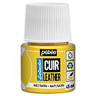 Pebeo Cuir Leather 45ml läderfärg – Gul, matt satin-finish