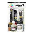 System3 Acrylic kit med allt som behövs för att måla med akrylfärg