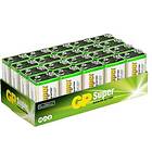 GP Batteries Super Alkaliska 9V-batterier (6LF22) Box 20-P