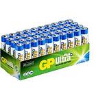 GP Batteries Ultra Plus Alkaliska AAA-batterier (LR03) Box 40-P