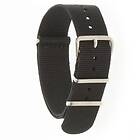 Classic Dr Nato Straps Strap Black Satin 18 mm