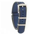 Blue Dr Nato Straps SEATBELT Heavy Strap Grey Satin 18 mm