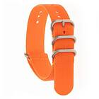 Orange Dr Nato Straps ZULU FOUR Strap Heavy Satin 20 mm