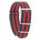 Dark Dr Nato Straps 2 STRIPES Strap Blue Red 20 mm