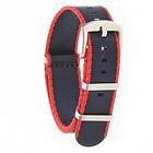 Dark Dr Nato Straps SEATBELT Heavy Strap Red Blue Satin 20 mm