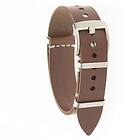 Vintage Dr Nato Straps LEATHER Strap Brown Satin 22 mm