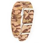 Camo Dr Nato Straps Strap Army Brown Steel 18 mm