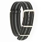 Dr Nato Straps Dr Nato Straps STRIPE Strap Grey 20 mm