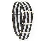 Dr Nato Straps Dr Nato Straps 2 STRIPES Strap White 18 mm