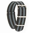 Dr Nato Straps Dr Nato Straps 2 STRIPES Strap Grey 18 mm