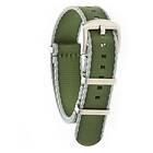 Dr Nato Straps SEATBELT Heavy Strap Light Grey Green Satin 22 mm