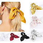 Unbranded Scrunchie med rosett (Ljusrosa)