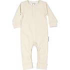 Geggamoja Babysuit i bomullsribb Offwhite 86/92