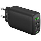 Goobay USB-laddare 2xUSB-C PD och USB QC 65W svart