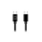 Forever USB-C till USB-C-kabel 1m 3A svart
