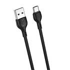 XO USB USB-C 2,0m 2,1A svart