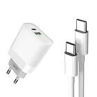 Hurtig oplader 20W USB-C till Samsung & Google Kabel