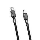 XO USB-kabel PD20W USB Typ C Lightning 1m Svart