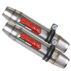 GPR Exhaust Systems Deeptone Inox Double Streetfighter 1100 09-12 Homologated Muffler Silver