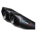 GPR Exhaust Systems Furore Dual Slip On Bt Bulldog 1100 02-07 Cat Homologated Muffler Svart