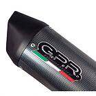 GPR Exhaust Systems Furore Poppy Aprilia Dorsoduro 750 08-16 Ref:a.35.fupo Not Homologated Oval Muffler Svart