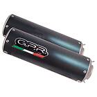 GPR Exhaust Systems M3 Poppy Aprilia Dorsoduro 750 08-16 Ref:a.34.m3.pp Homologated Stainless Steel Slip On Muffler Silver