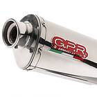 GPR Exhaust Systems Trioval Slip On Freewind Xf 650 97-03 Homologated Muffler Silver