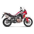 Akrapovic Slip On Line Titanium Crf 1000l Africa Twin 16-18 Ref:s-h10so16-wt Muffler Silver