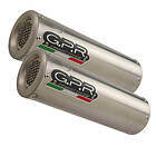 GPR Exhaust Gpr Exclusive M3 Natural Titanium Dual Slip On 999 03-08 Homologated Muffler Silver