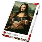 Trefl 500 bitar Mona Lisa and purring kitty