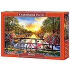 Castorland 1000 bitar Picturesque Amsterdam with Bicycles