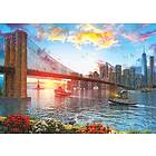 Art puzzle 1000 bitar Dominic Davison, Sunset in New York