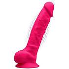 Silexd Premium Vibration Dildo, 20cm, Pink