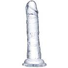 Glazed Clear Realistic Dildo, 19cm