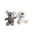 Party Pets Hundleksak Mouse and Icebear, 15cm