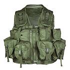 Mil-Tec Tactical Vest OD 9 Fickor