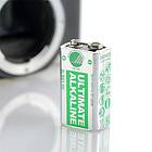 Deltaco 9V-batterier (6LR61) Svanenmärkt 10-pack