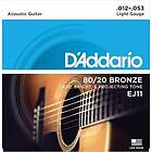 D'Addario EJ11 80/20 Bronze Light 012-053