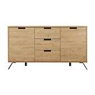 Palma Skänk 156 cm 2 Dörrar 3 Lådor Ek
