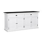 Ocean Delight Hampton Skänk 170 cm 4 Dörrar 2 Lådor Hvit/Svart SB17104_B