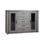 Dallas Skänk 157x43.5x111 cm LED-belysning Ek/Led-Belysning